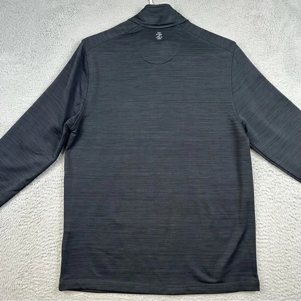Izod Golf Pullover Mens Small Black Breathable UPF50 Water Resistant 1/4 Zip NEW